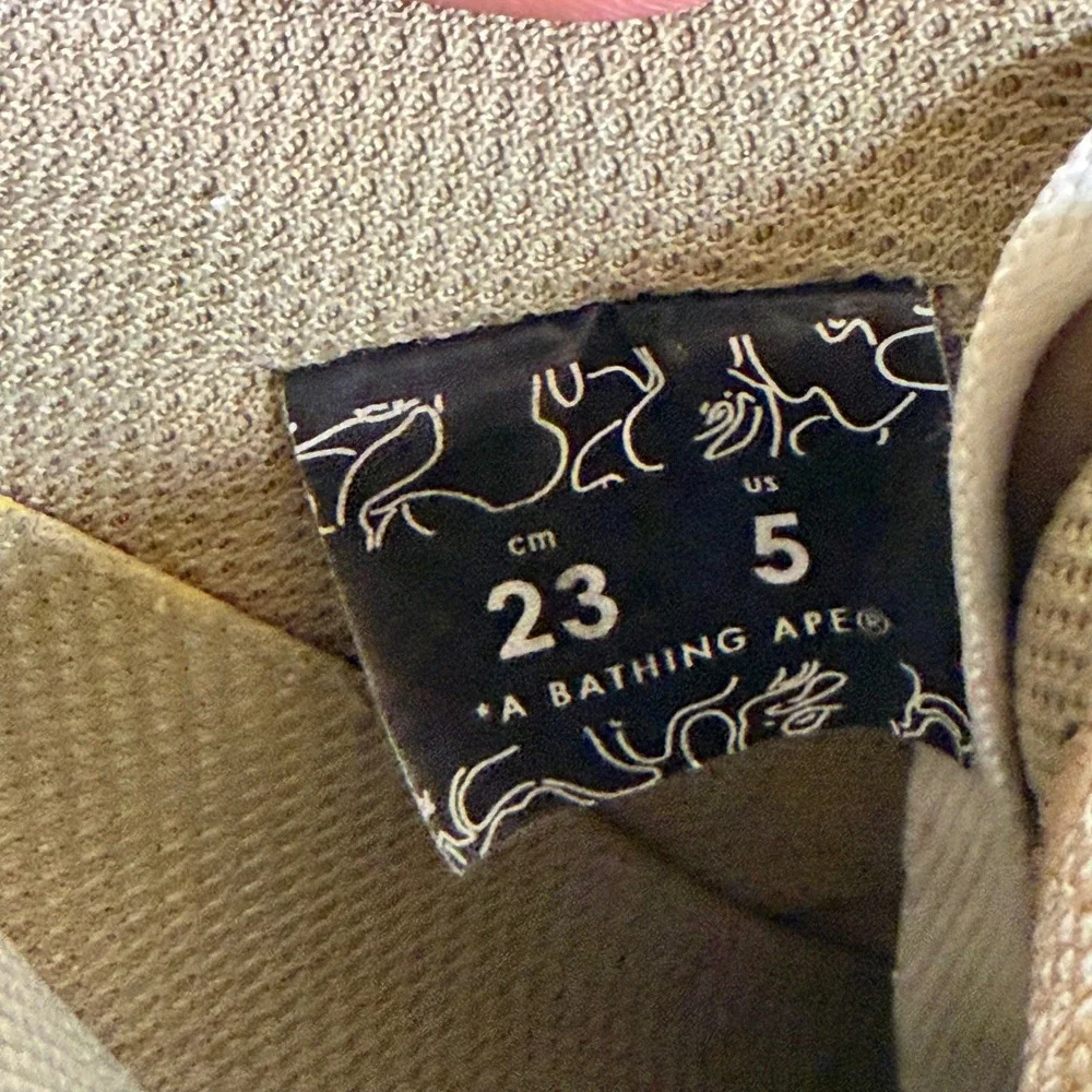 A Bathing Ape Bape Sk8 Sta Size 5